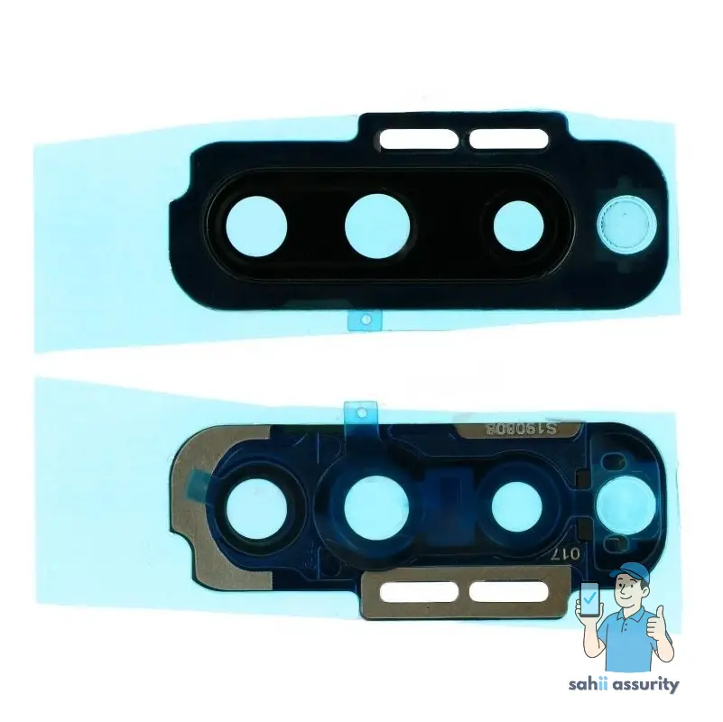 Camera Lens Glass with Frame for OnePlus 7T Pro Black